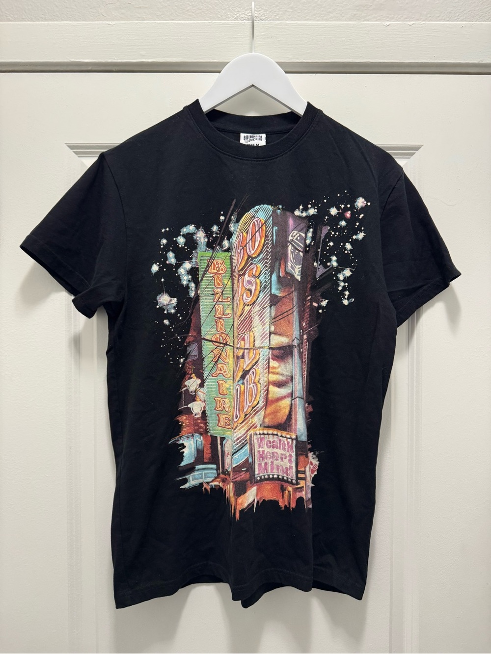 Billionaire Boys Club Shirt Black City Skyline Graphic Tee Astronaut